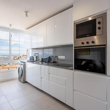 2 Bedroom Amazing Views Ocean Front Sunny Terrace With Pool In Costa Adeje By Aqua Vista Tenerife