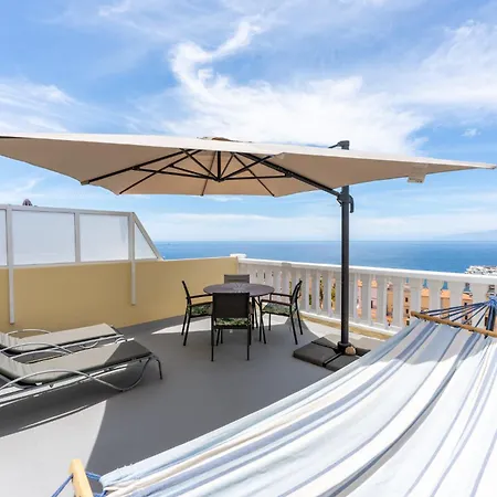 2 Bedroom Amazing Views Ocean Front Sunny Terrace With Pool In Costa Adeje By Aqua Vista Tenerife Apartamento